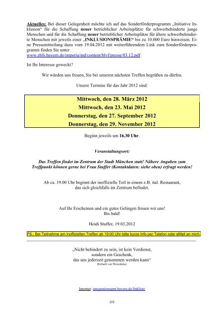 SBV-Arbeitskreis-Oberbayern Einladung 2012