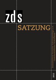 ZDS Satzung - Zentralverband Deutscher Schornsteinfeger eV