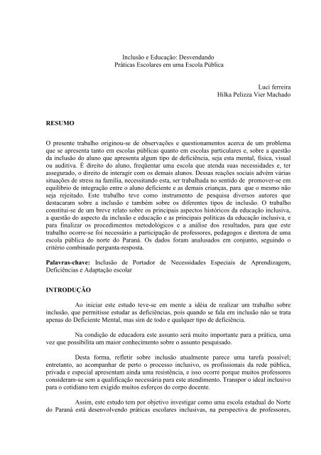 Inclusão e educação - Escola de Governo - Estado do Paraná