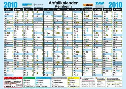 Abfallkalender - Reinheim