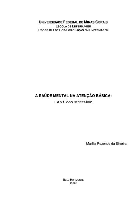 a saúde mental na atenção básica - Biblioteca Digital de Teses e ...