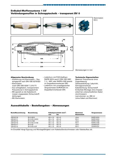 Energietechnische Produkte 2006 NIEDERsPaNNuNg - Ze-gmbh.de