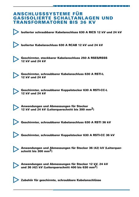 Gesamtkatalog Mittel-/Hochspannung bis 170 kV - Ze-gmbh.de