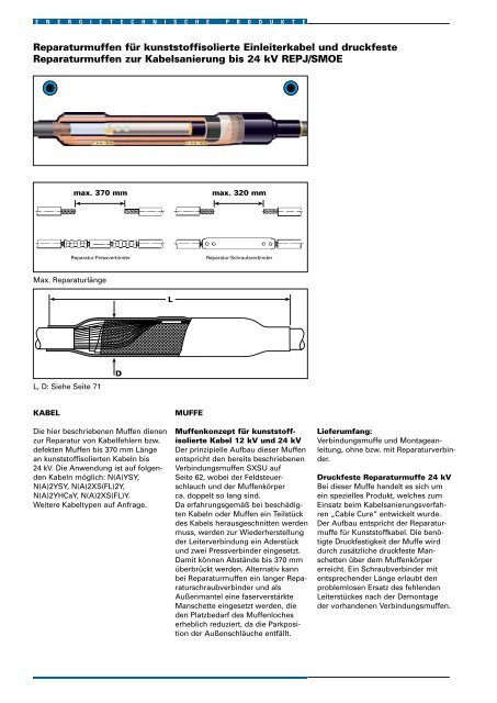 Gesamtkatalog Mittel-/Hochspannung bis 170 kV - Ze-gmbh.de