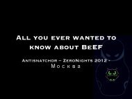 All you ever wanted to know about BeEF