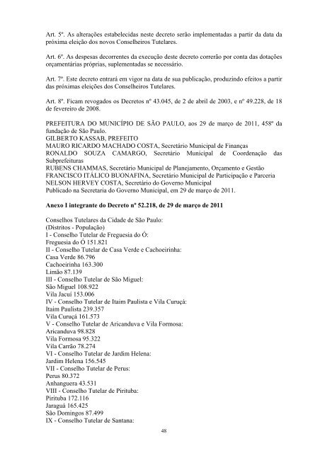 Coletânea de Textos Legais 2012 - Secretaria Municipal de Educação