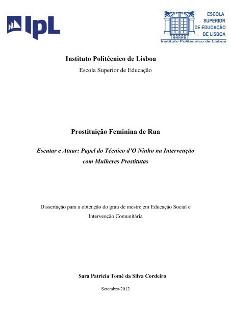 Prostituição Feminina de Rua.pdf - Repositório Científico do Instituto ...