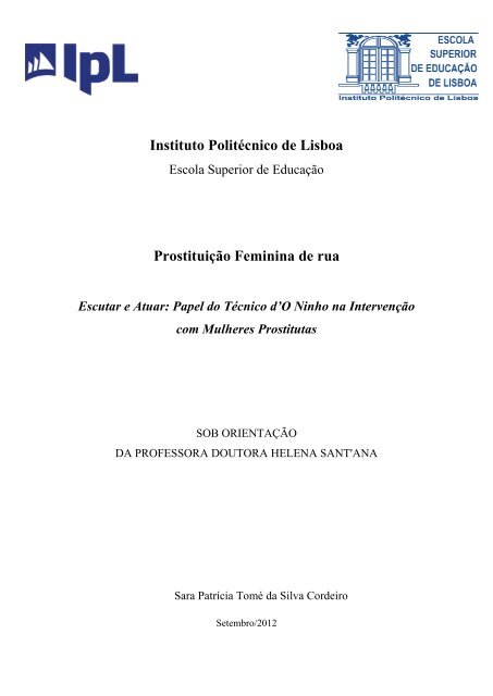 Prostituição Feminina de Rua.pdf - Repositório Científico do Instituto ...