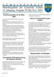 G E M E I N D E B O T E Mitteilungsblatt der Gemeinde Zeilarn 12 ...