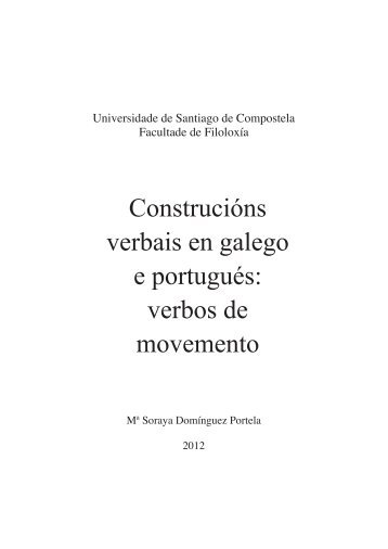 Condutas dos verbos de movemento no galego e no portugués