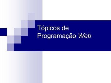 Tópicos de Programação Web