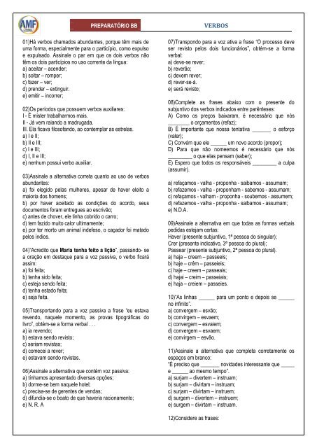 Soltando o Verbo, PDF, Tempo gramatical