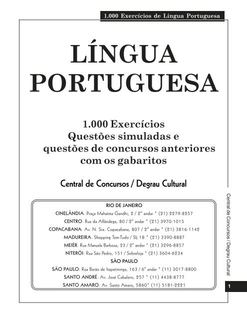 e076_1000 testes Portugues.pmd - Curso Sólon Concursos