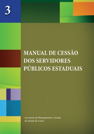 MANUAL DE CESSÃO DOS SERVIDORES PÚBLICOS ESTADUAIS