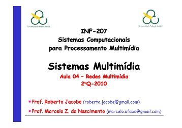 inf207 redes multimidia - Ufabc