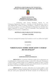 ordenanza sobre mercados y ferias municipales - Alcaldía de San ...