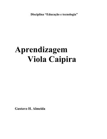 Aprendizagem Viola Caipira - Unicamp