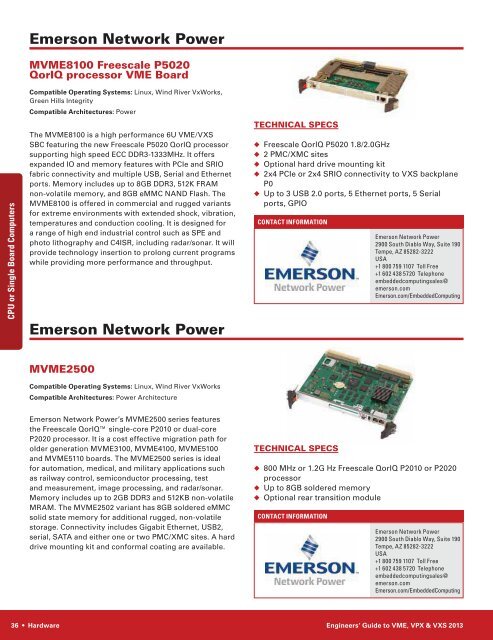 the Engineers' Guide to VME, VPX & VXS 2013 - Subscribe