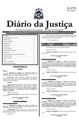 Diário da Justiça nº 2776 - Tribunal de Justica do Tocantins