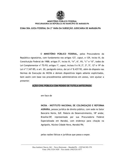 Ministério Público Federal - MPF - Há julgamento à revelia quando