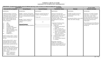 Nursing Care Plan Guide - revised 5-04 - Bergen Community College