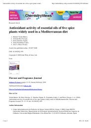 Antioxidant activity of essential oils of five spice - Zentrum der ...