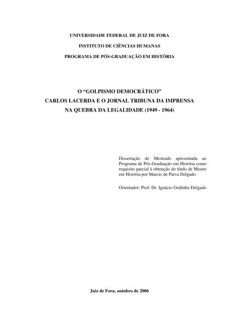 DissertaÃ§Ã£o FÃ©lix - versÃ£o 26 de maio - Milton Campos