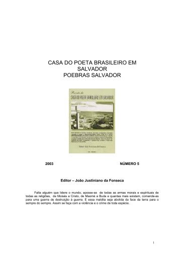 CASA DO POETA BRASILEIRO EM SALVADOR POEBRAS ...