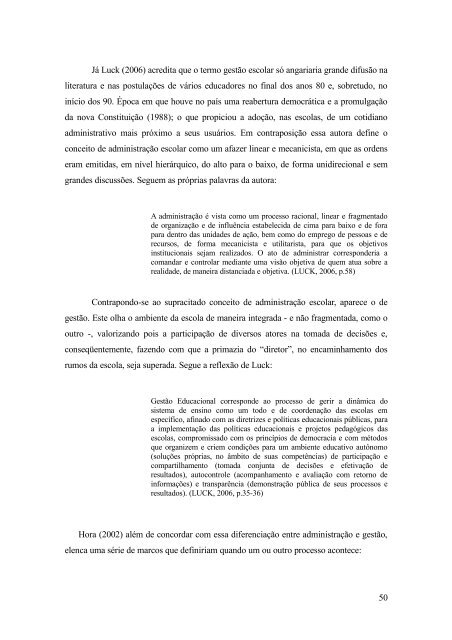 a gestão escolar democrática - Faculdade de Educação - UFRJ