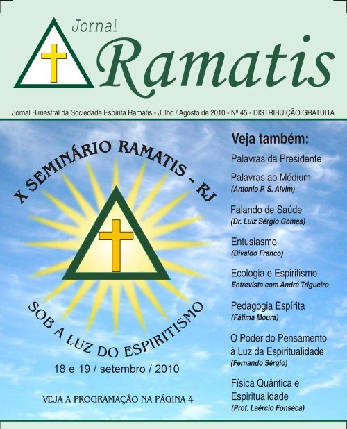 JORNAL RAMATIS 45 - Sociedade Espírita Ramatis