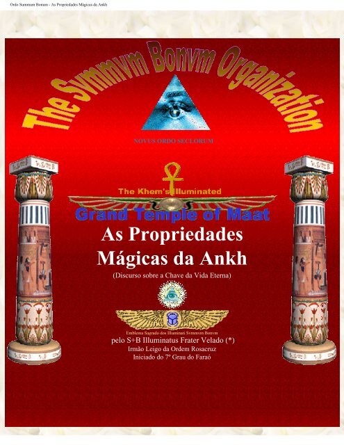 As Propriedades Mágicas da Ankh - Ordo Svmmvm Bonvm