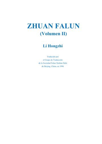 ZHUAN FALUN (Volumen II) Li Hongzhi - Minghui