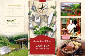 Gaststättenführer - Thüringer Vogtland Tourismus