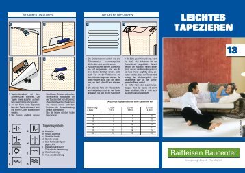 Tipps und Tricks Tapezieren (PDF, 1.5 MB) - Raiffeisen Baucenter