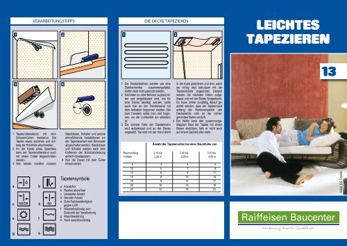 Tipps Und Tricks Tapezieren Pdf 1 5 Mb Raiffeisen Baucenter