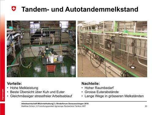 Arbeitswirtschaft in der Milchviehhaltung - ZG Raiffeisen