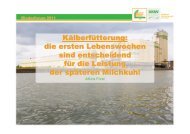 Kälberfütterung: die ersten Lebenswochen sind ... - RKW Kehl