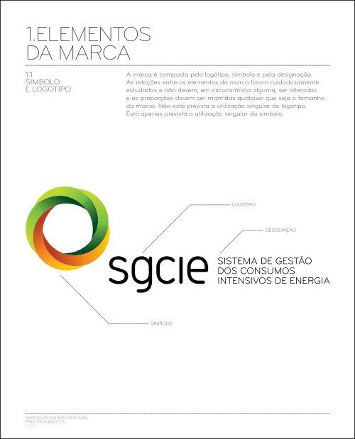 manual de normas gráficas princípios básicos sgcie - Adene