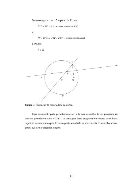 “Cônicas e suas Aplicações” - Departamento de Matemática