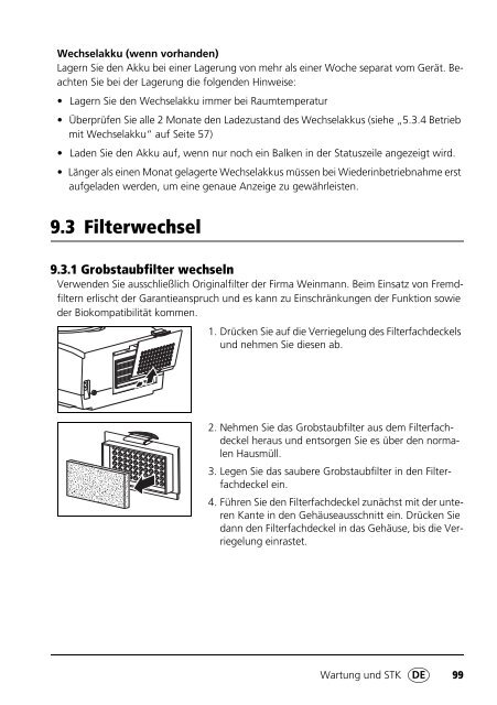 Bedienungsanleitung VENTIlogicLS