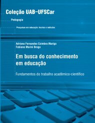 Coleção UAB−UFSCar Em busca do conhecimento em educação