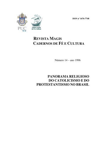 panorama religioso do catolicismo e do protestantismo no brasil