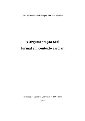 A argumentação oral formal em contexto escolar.pdf - Estudo Geral ...