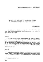 l O ﬁm da inflação no reino de Lisarb - Revista de Economia Política