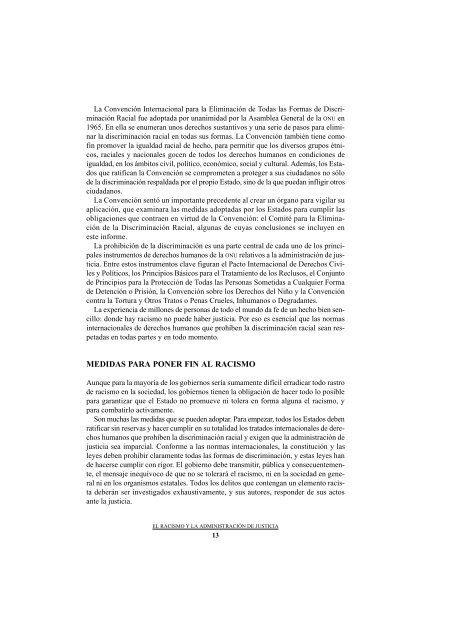 El racismo y la Administración de Justicia - Biblioteca Hegoa