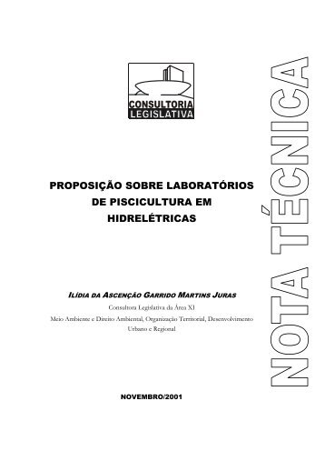 proposição sobre laboratórios de piscicultura em hidrelétricas