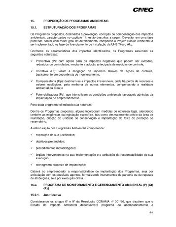 15.1 A 15.27 - Proposição dos Programas..pdf - Ibama