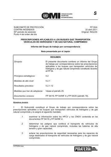 SUBCOMITÉ DE PROTECCIÓN CONTRA INCENDIOS 55º ... - INEA