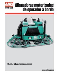 Allanadoras motorizadas de operador a bordo - Multiquip Inc