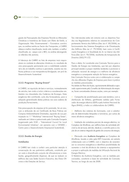 Relatório de Sustentabilidade 2007 - Carris